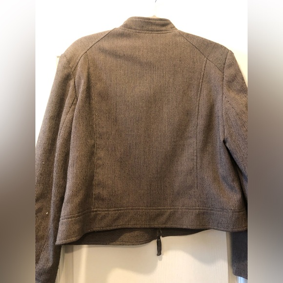 Tweed jacket with dual zipper lined - Picture 2 of 3